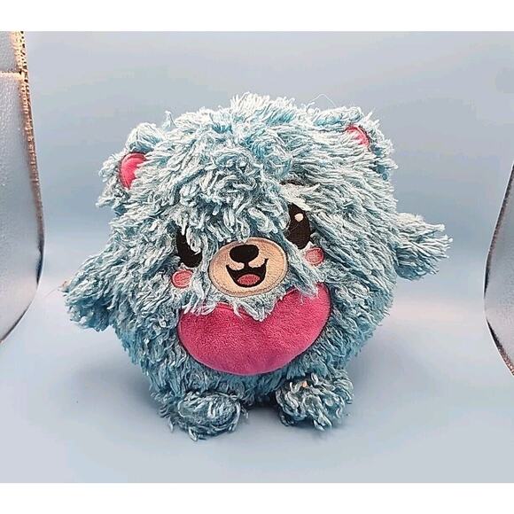 Pikmi Pops Surprise Love The Curly Bear Blue Plush Toy 8" Stuffed Animal 2017 - Picture 1 of 7